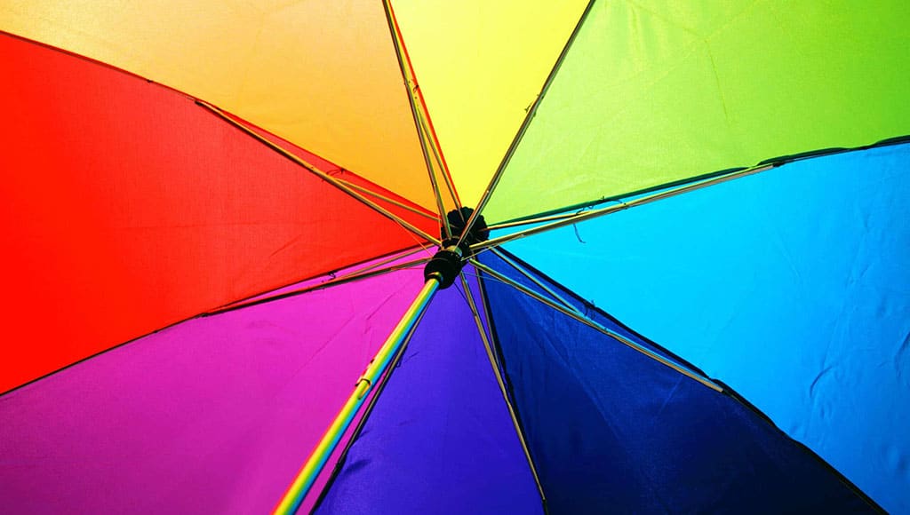 colourful umbrella