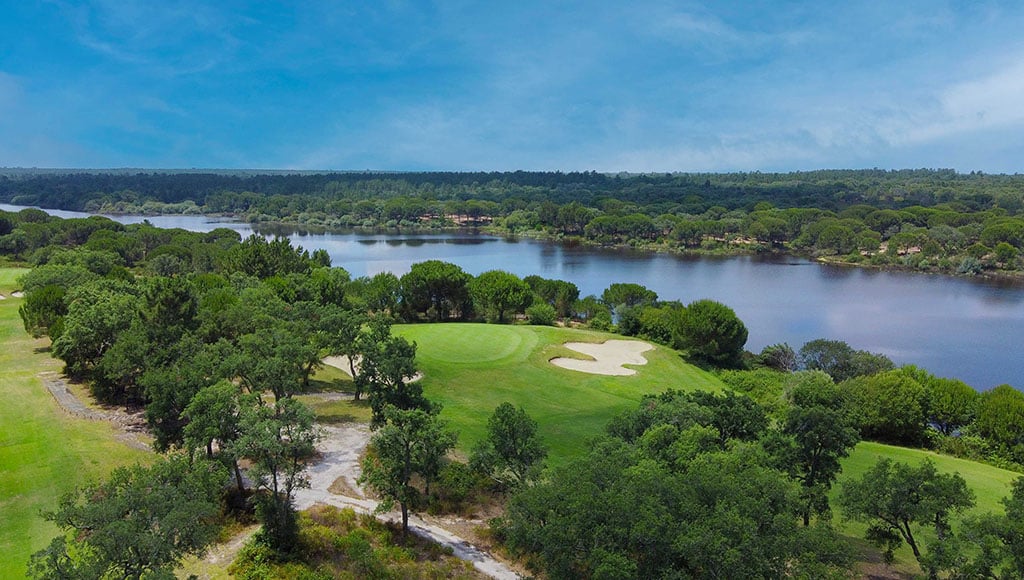 Aerial views of the area
