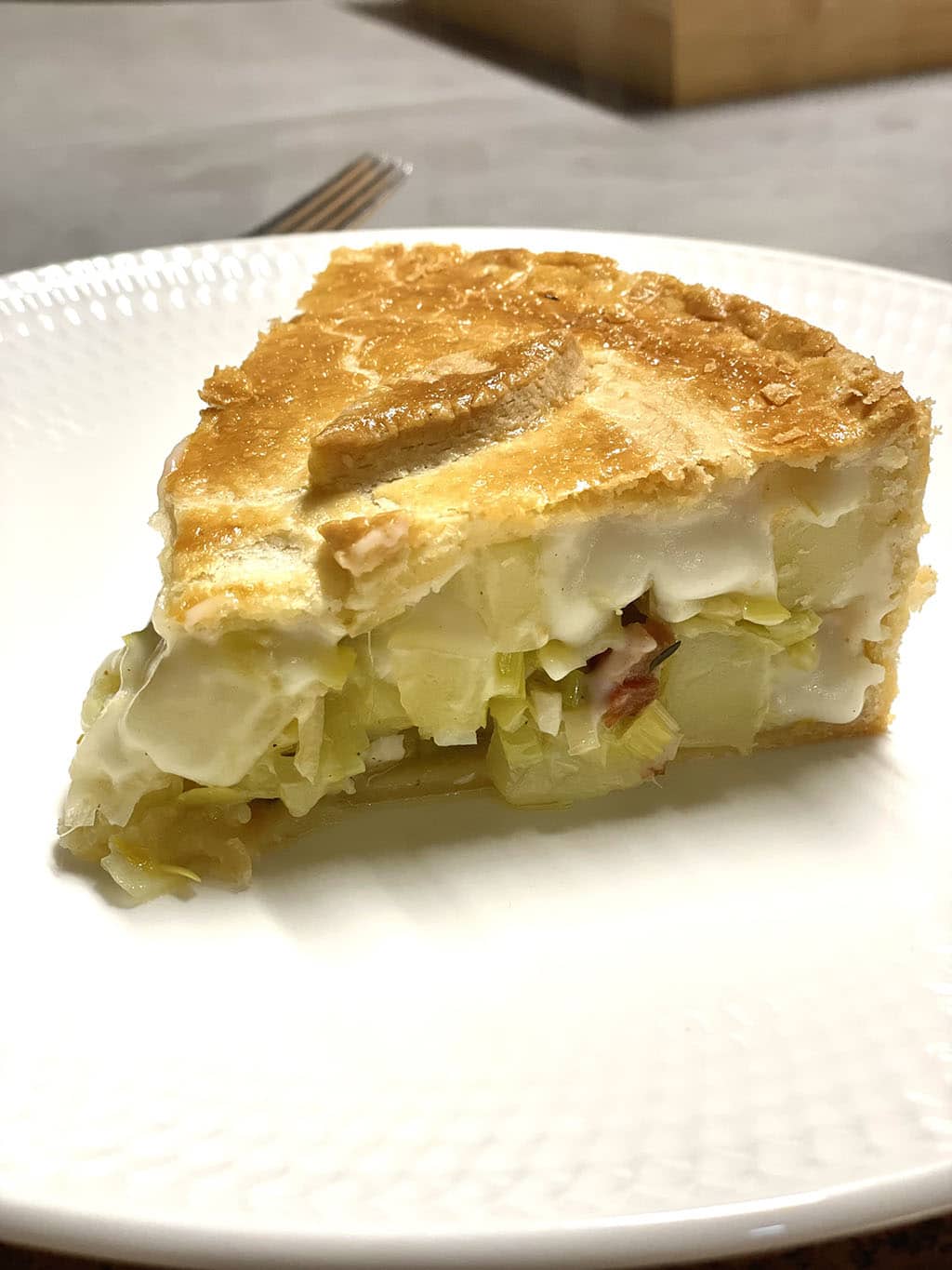 Béchamel holds a pie together