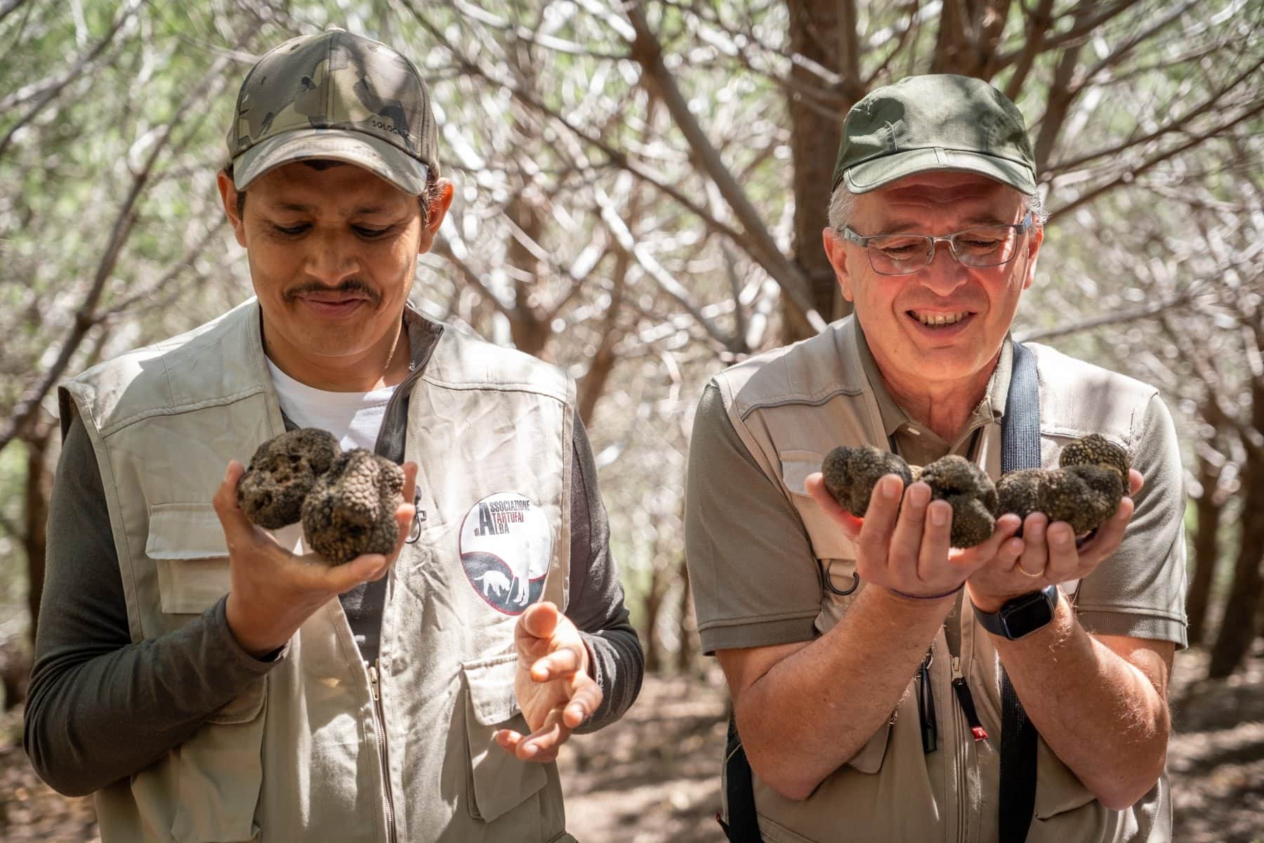 Chef Tanka Sapkota and Italian truffle hunter Giovanno Lungo
