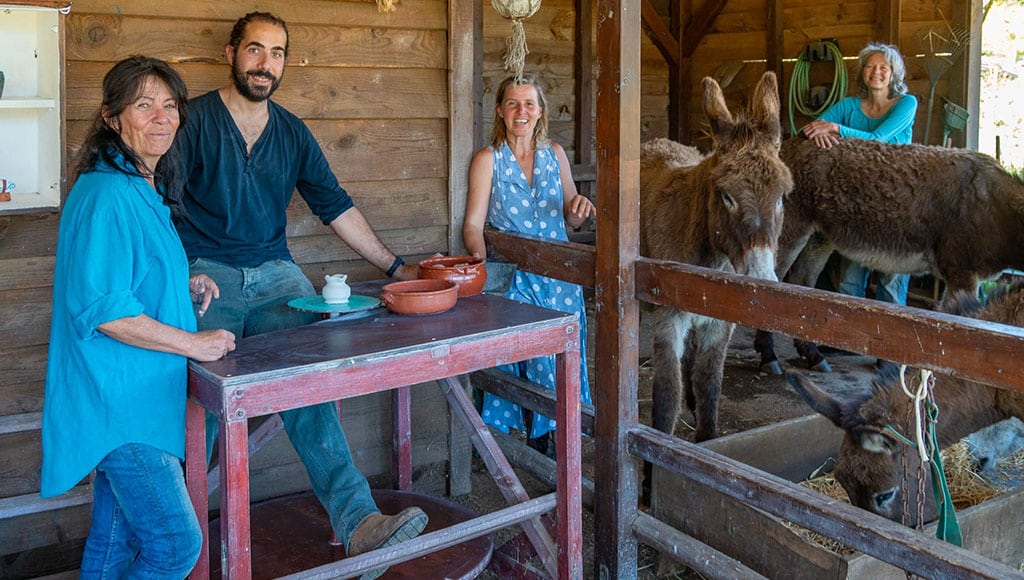 Elsa Ribeiro, André da Costa, Stefanie Maier, and Sofia Metzinger of Burros & Artes