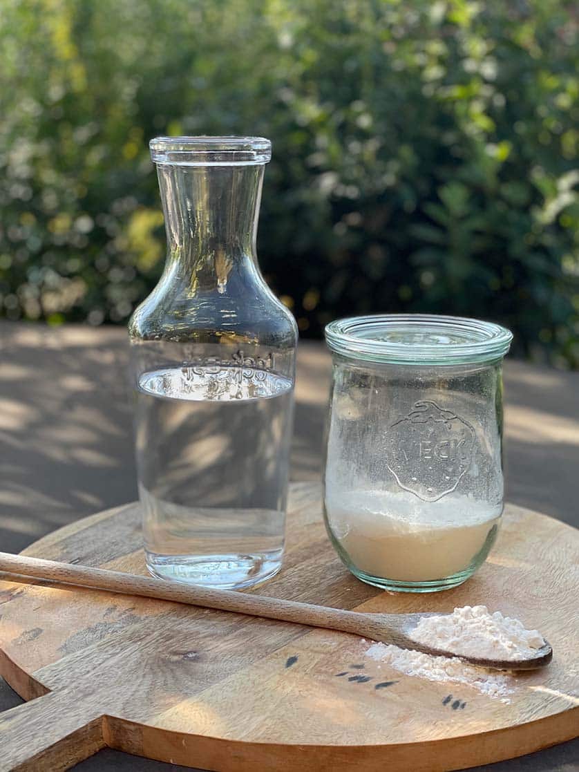 Water Flour|Adding water|Gradually adding water
