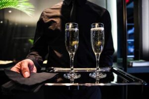 Business cocktails at the winery