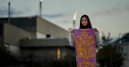 Mariana Gomes, 22, is the power behind this court action.
