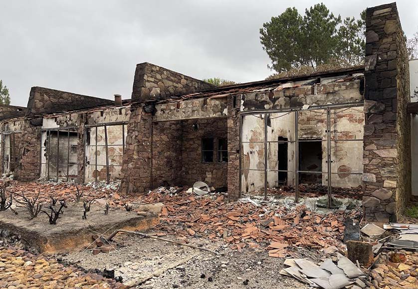 The owners of this boutique hotel have already complained they were 'abandoned' by civil protection authorities