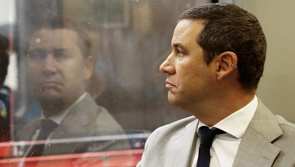 Infrastructure minister João Galamba (left) resigned on Monday; pictured with outgoing prime minister António Costa