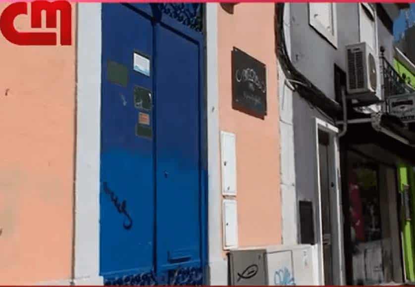 Correio da Manhã's photomontage, showing door to Bigodes bar, a photo of Fábio Abenta, and the outside of the PJ police premises where the five alleged aggressors are being held