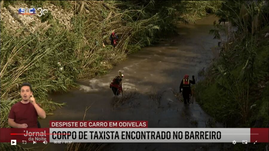 Taxi driver drowns in freak accident near Odivelas