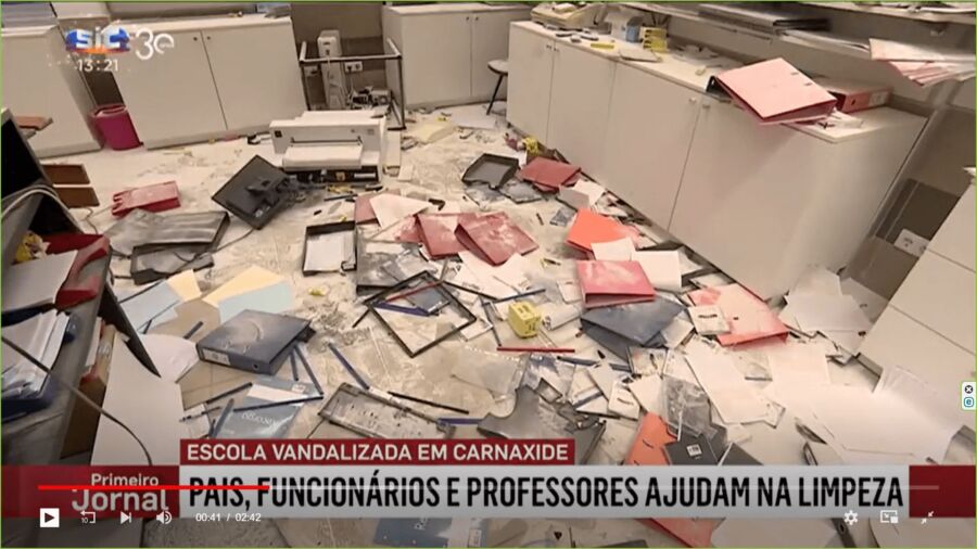 "Brutal vandalism" at Carnaxide secondary school