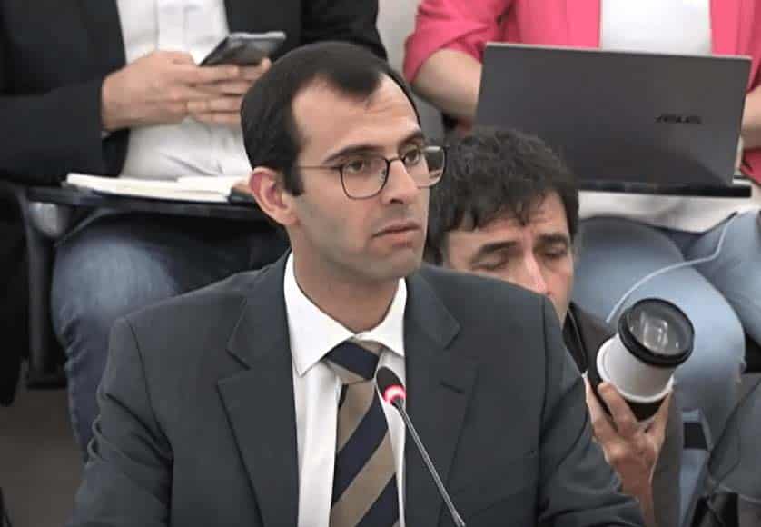 Frederico Pinheiro told a parliamentary committee that a “powerful machine of government” sought to create “a false narrative of the facts"