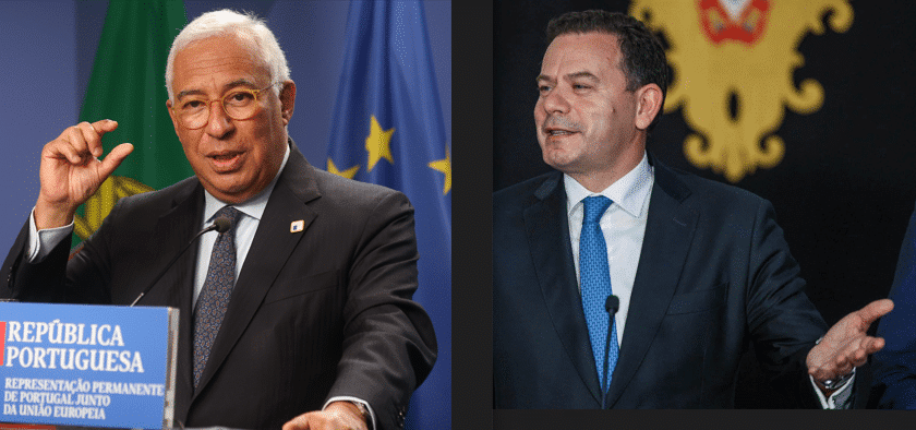 Outgoing PM António Costa (left) and new PM Luís Montenegro - Photos: LUSA