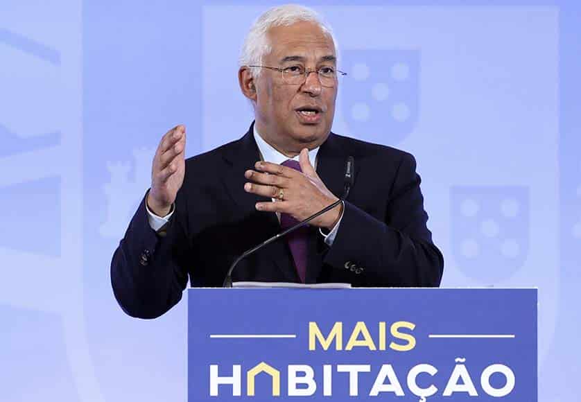 Prime minister António Costa announcing the measures included in the ‘More Housing’ programme last Thursday