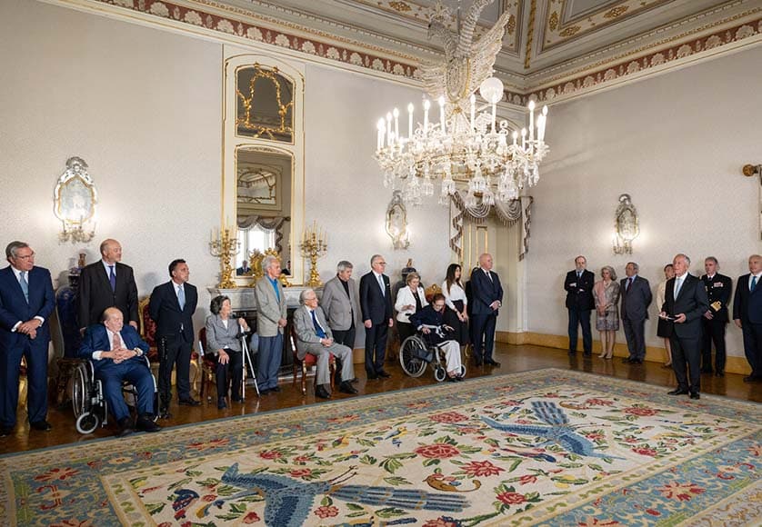 André Jordan honoured by President Marcelo