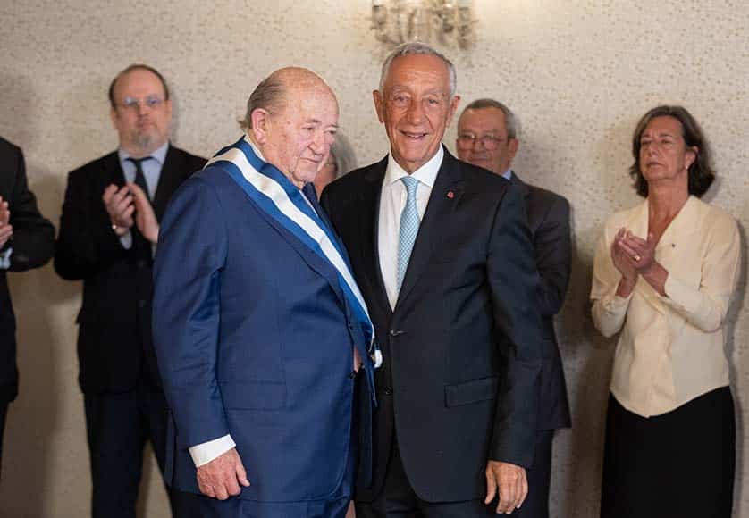 André Jordan honoured by President Marcelo
