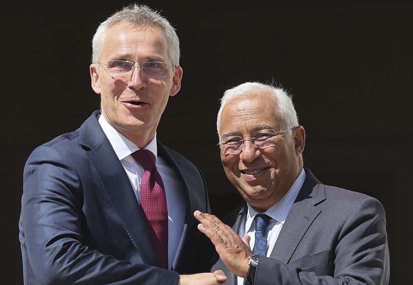 NATO Secretary General Jens Stoltenberg (left) and Portuguese Prime Minister António Costa (right) were among the participants at the latest Bilderberg meeting held in Lisbon last week.