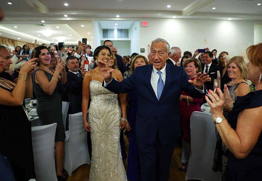 Marcelo Rebelo de Sousa attended a convivial dinner with the Portuguese community in Tarrytown (NUNO VEIGA/LUSA)