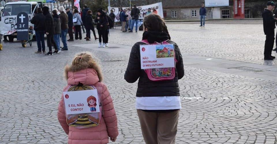 Children of Montalegre joining January protest