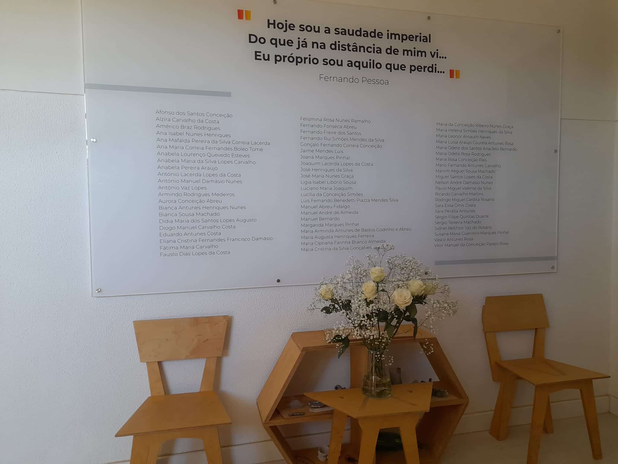 The Association of the Victims of the Fire of Pedrógão Grande have a plaque commemorating the names of the 66 who died six years ago today