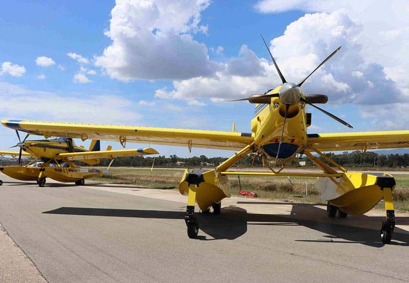 The two fireboss planes have been 'at the ready' in Portimão aerodrome since June 1