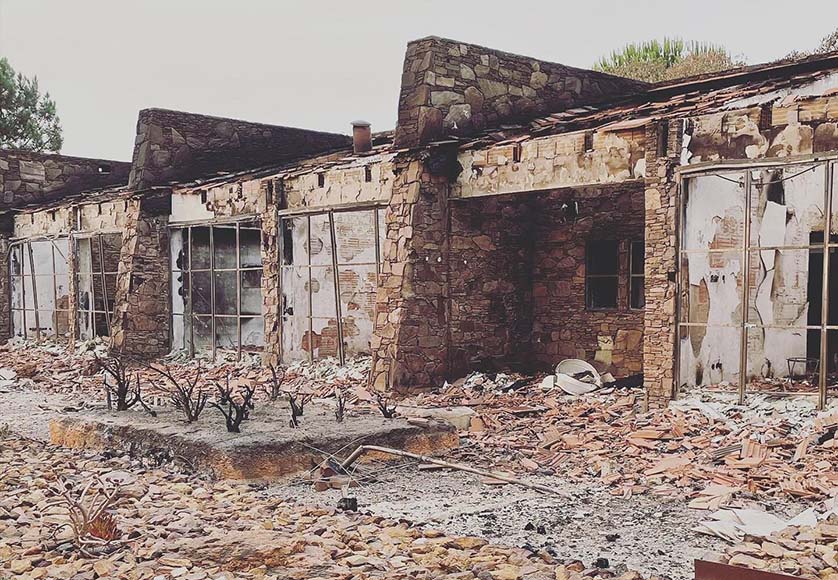 Devastating loss suffered by rural tourism business TEIMA in Odemira's Vale Juncal. Image: facebook