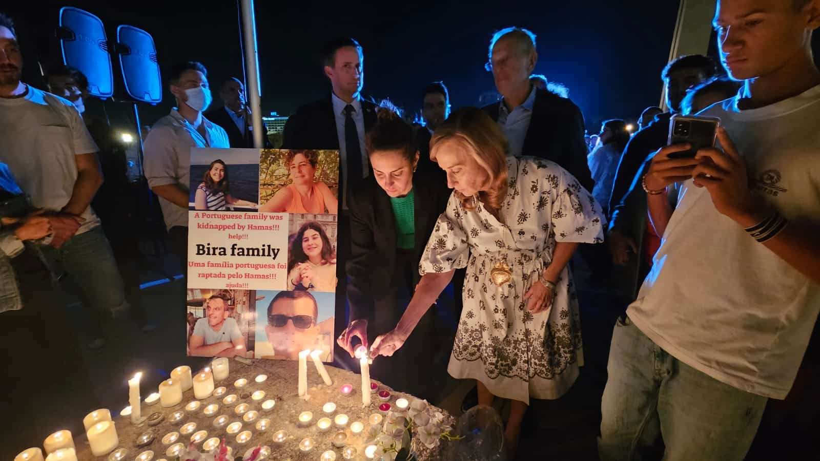Scenes from last night's vigil posted over social media