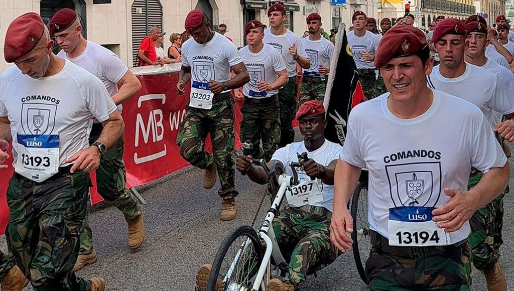 Even the army took part today. Firefighters were on hand throughout, sometimes dousing runners with water to help them keep going in what was intense heat. Image: Facebook