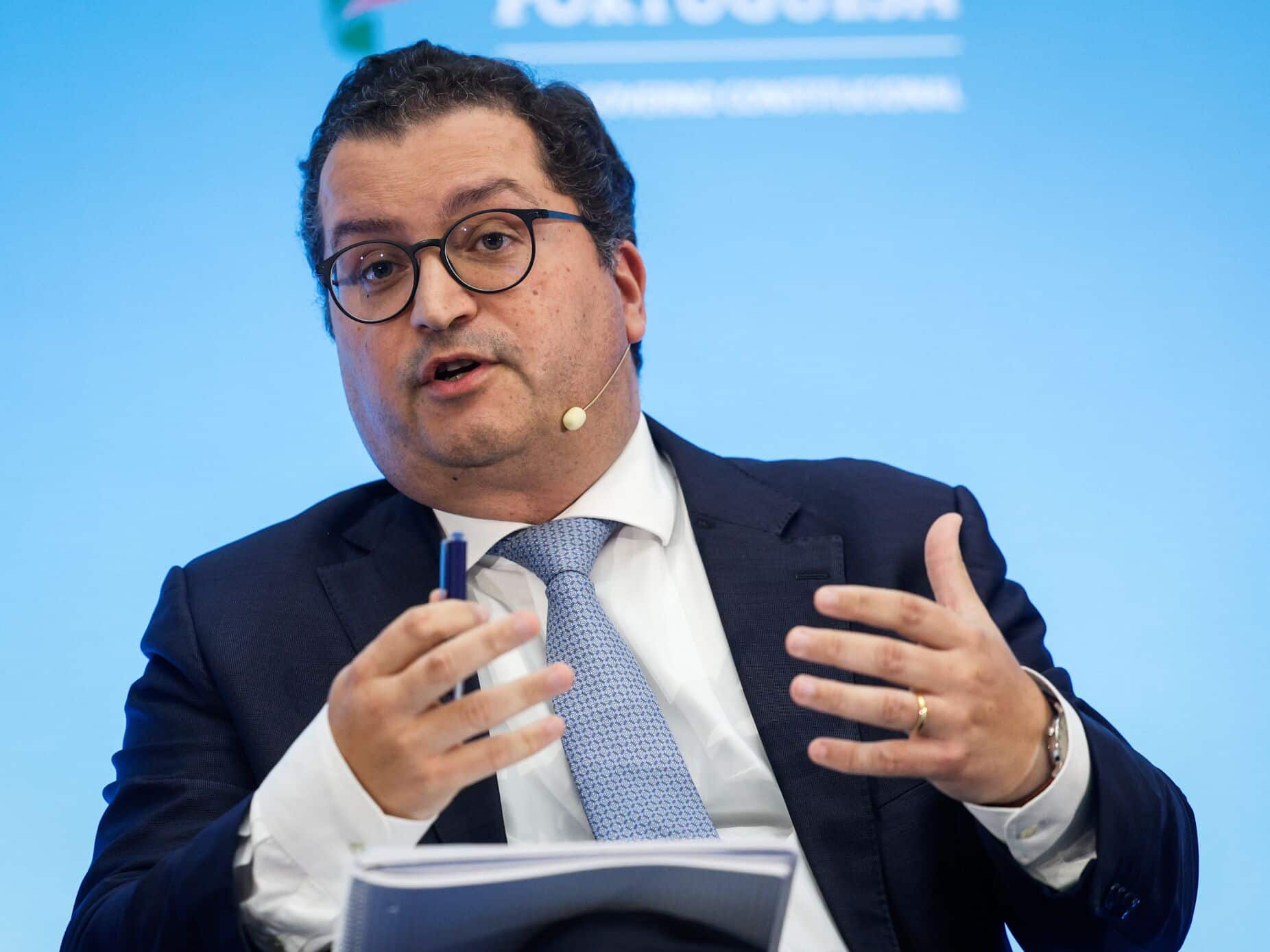Finance minister Joaquim Miranda Sarmento. Image: António Pedro Santos/ Lusa