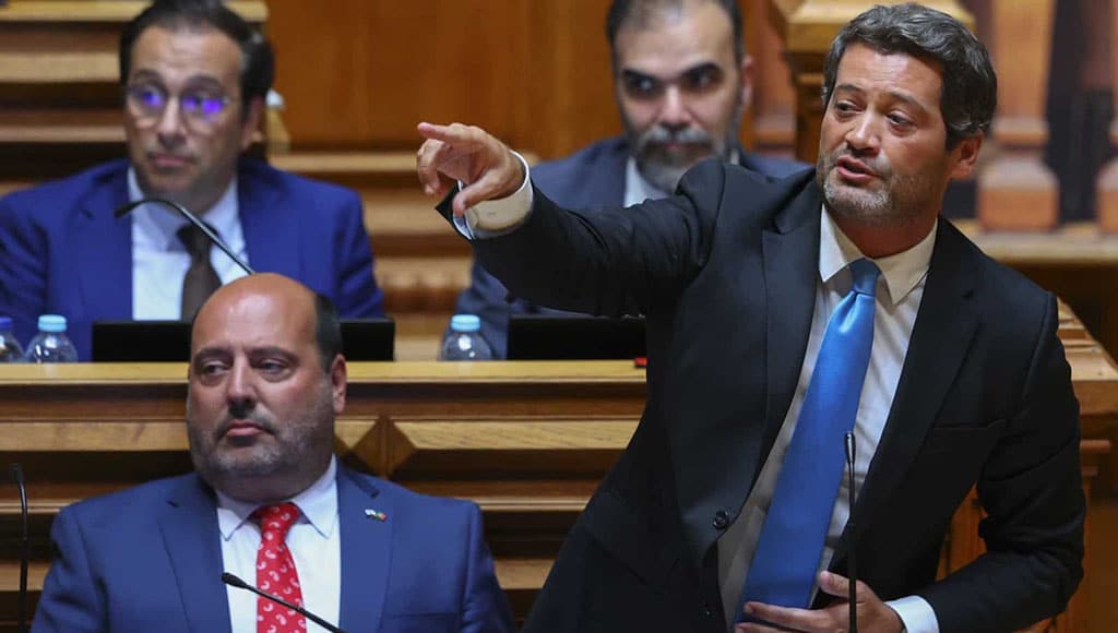 André Ventura in parliament. Image: Lusa