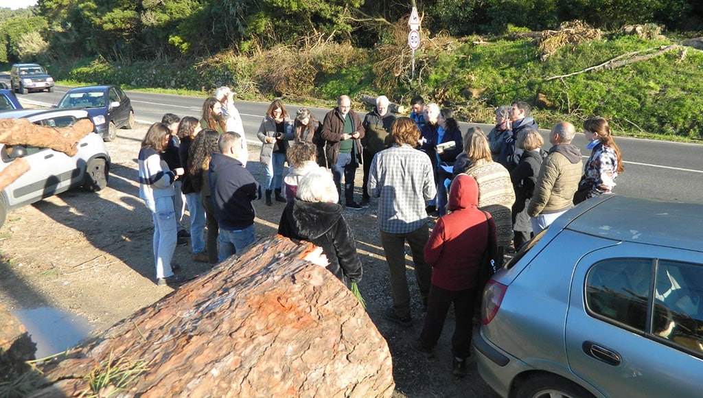 Heartbroken residents and environmentalists met at the site last Sunday. Image: Facebook