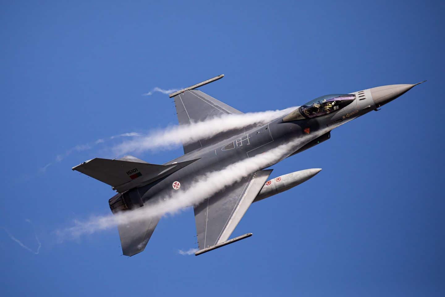One of Portugal's F-16s shared by the Força Aerea Português Facebook page three days ago
