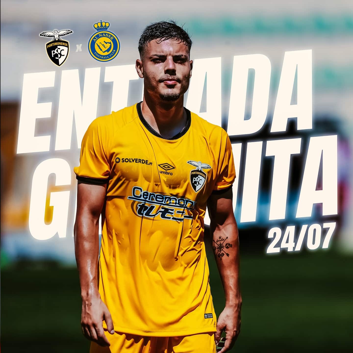 Free tickets for Portimonense-Al Nassr available tomorrow