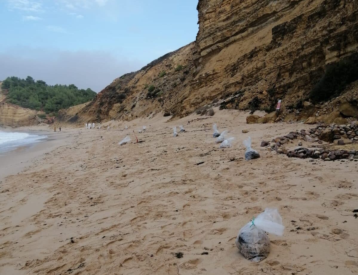 Two west Algarve beaches affected by crude oil|Two west Algarve beaches affected by crude oil