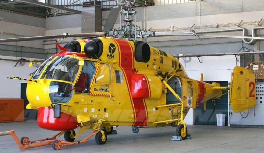 one of Portugal's six Russian Kamov helicopters