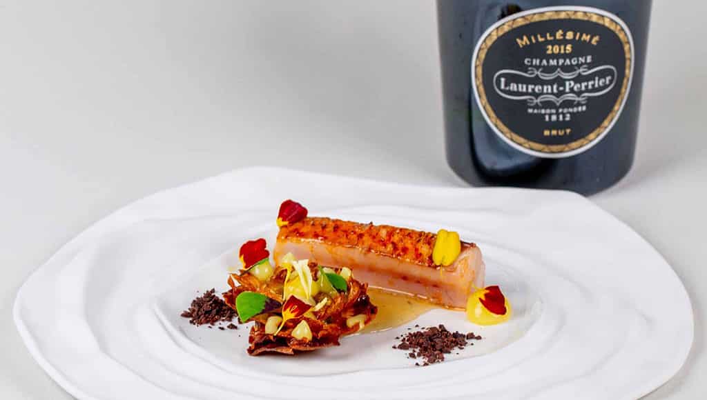 Red Mullet with artichokes, salted lemon and olive crumble