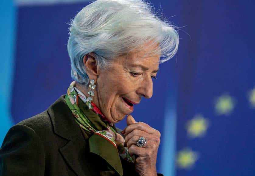 ECB president Christine Lagarde