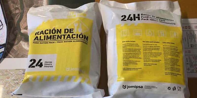 Catastrophe rations delivered to Portimão firefighters