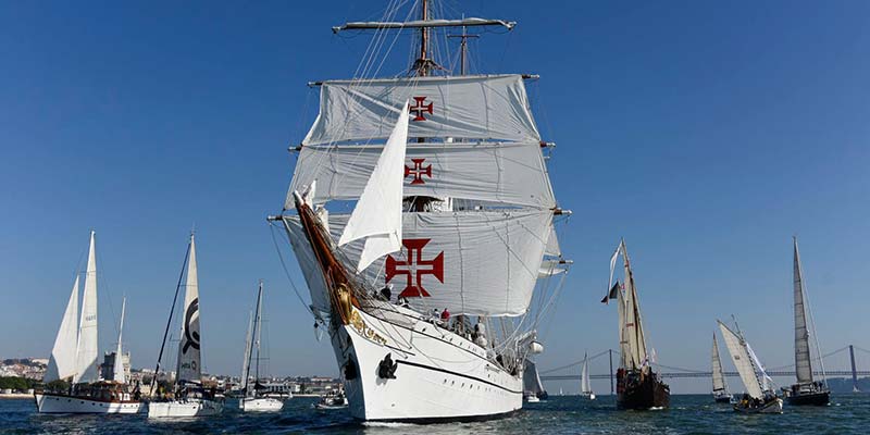 NRP Sagres on first leg of “historic, unrepeatable” round-the-world voyage