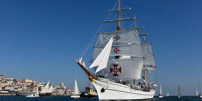 NRP Sagres on first leg of “historic, unrepeatable” round-the-world voyage