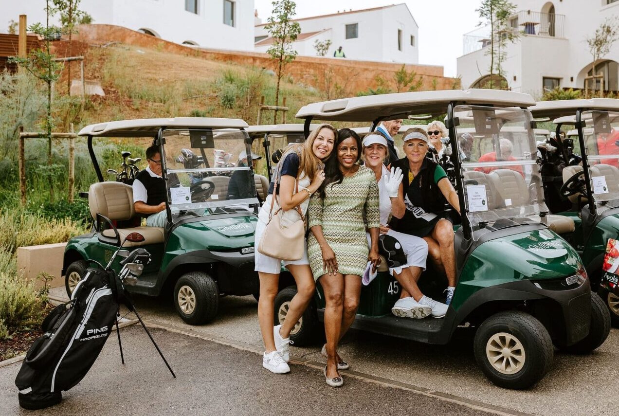 ACCA Charity Ombria Algarve Golf Tournament raises €10,000|Winner Simon Ferguson, ACCA president Wanda Crawford, Pedro Coelho, resort manager of Viceroy at Ombria, and Sarah Davie, Spartan FX|ACCA Charity Ombria Algarve Golf Tournament raises €10,000|ACCA Charity Ombria Algarve Golf Tournament raises €10,000|ACCA Charity Ombria Algarve Golf Tournament raises €10,000