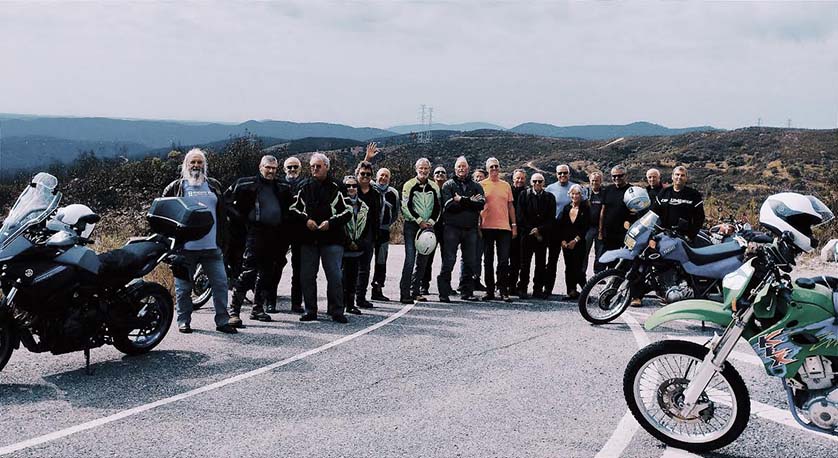 The group in the hills near Alcaria
