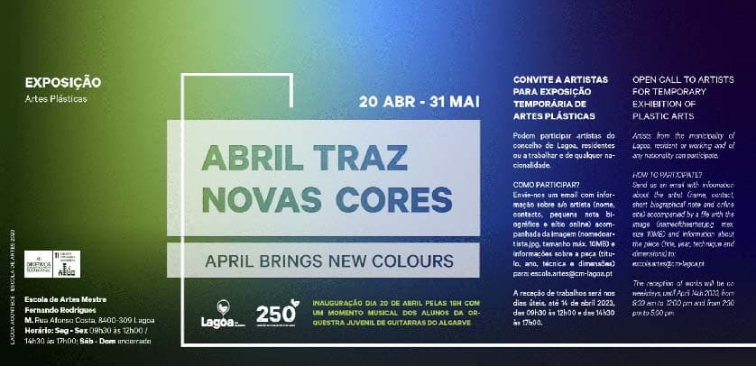Abril Traz Novas Cores