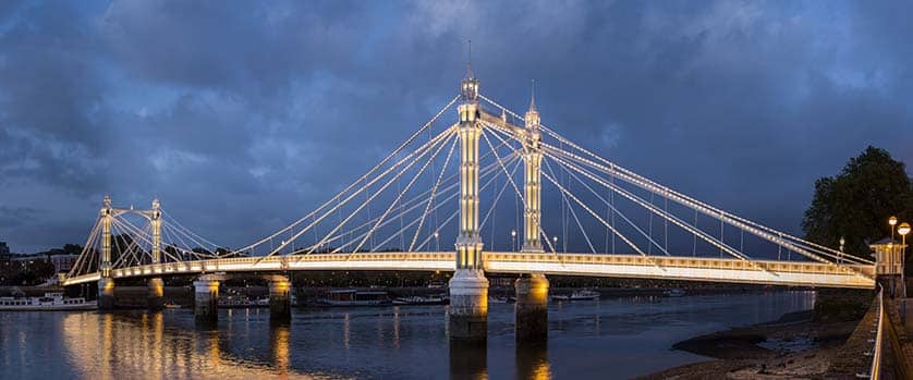 Albert_Bridge, London - Photo by DAVID ILIFF|Richard Coles (right) in The Communards