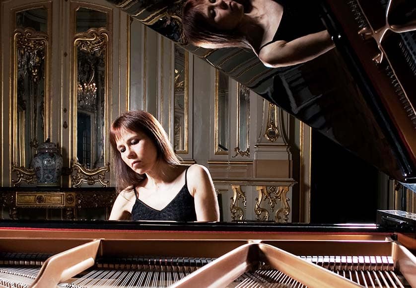 Anne Kaasa|Anne Kaasa piano, Maria José Falcão violin, Esther Georgie Cello
