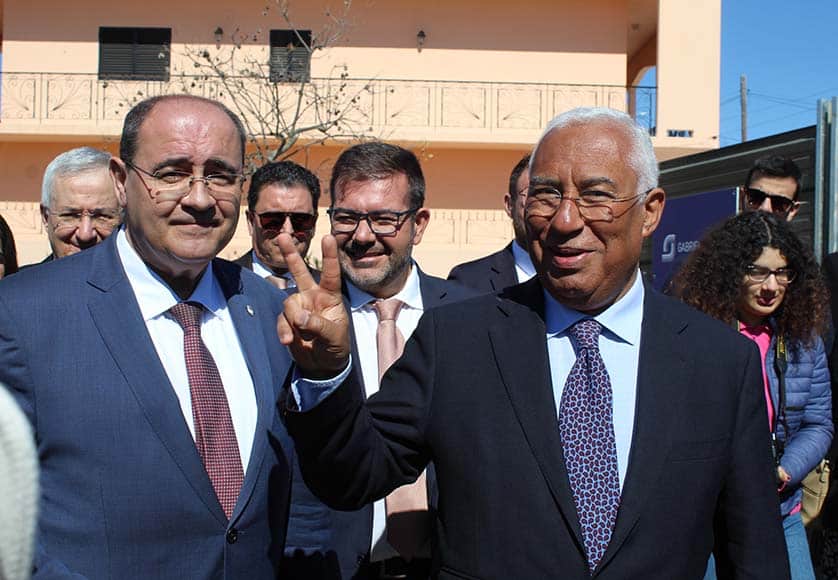 Prime Minister António Costa (right) with Faro Mayor Rogério Bacalhau|The University of the Algarve’s new Clinical Simulation Centre - Photo: BRUNO FILIPE PIRES/OPEN MEDIA GROUP|PM António Costa ‘laying the first stone’ of 49 houses which will be built in Montenegro (Faro) - MARIA SIMIRIS/OPEN MEDIA GROUP|Defence Minister Helena Carreiras and Chief of Staff of the Navy Admiral Gouveia e Melo (pictured right) met with maritime authorities to address the rising number of drugs seized off the Algarve coast – Photo: MARIA SIMIRIS/OPEN MEDIA GROUP|Justice Minister Catarina Sarmento e Castro visiting Faro Prison – Photo: BRUNO FILIPE PIRES/OPEN MEDIA GROUP