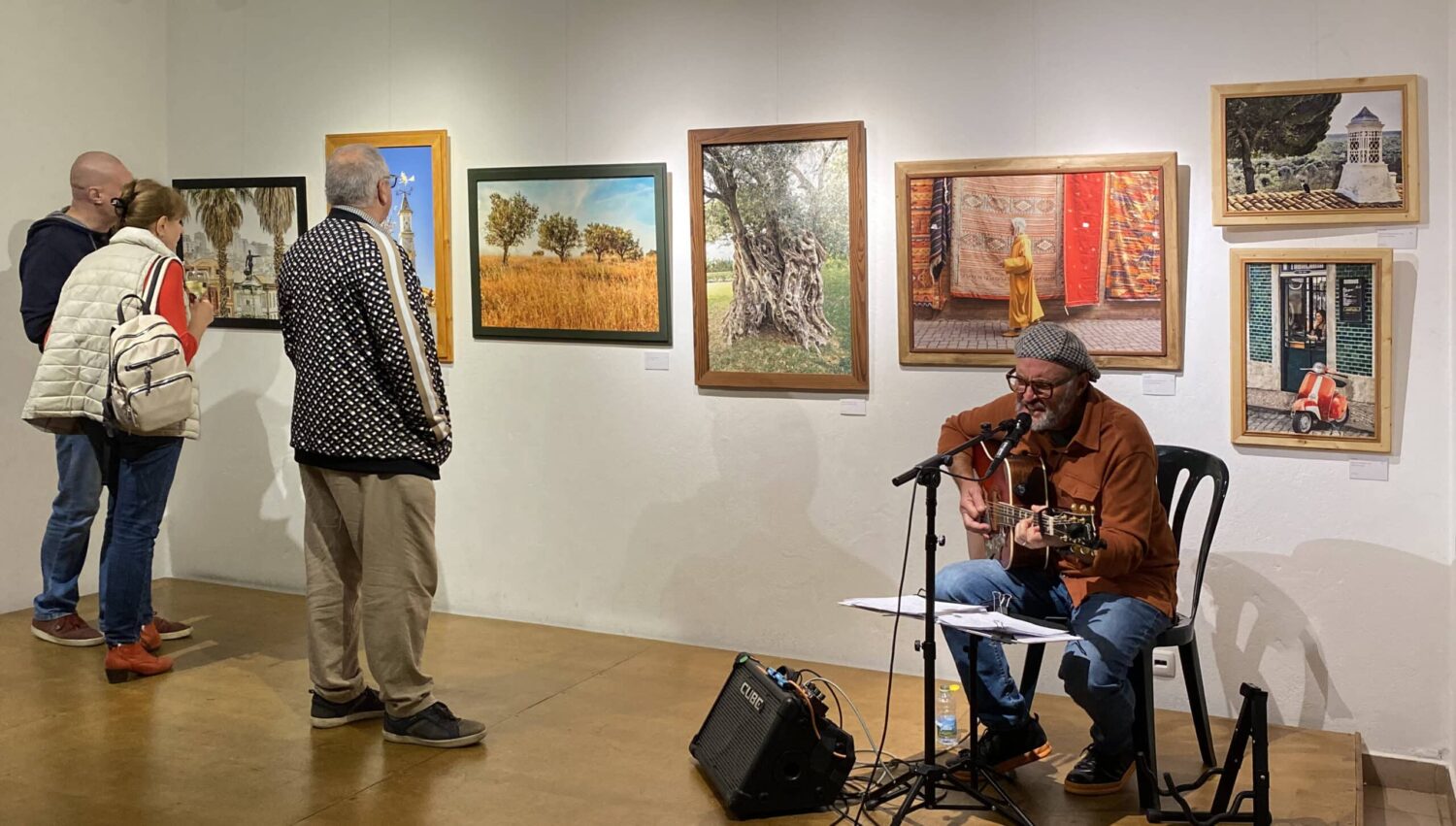Art Exhibition at the Museu do Traje, Music and photographs by Eric Roth|Mickey Craig, Jean Davis, Events Coordinator, Patricia Faisca, Cultural Liaison, Tanya Shark, Shelley Foley, Website and Social Media, Rowan Marques, and Eric Roth, guitarist/photographerr|Art exhibition at Museu do Traje