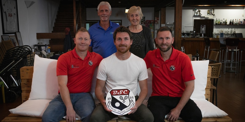 Burgau Sports Centre's founding family|Aerial view of the Burgau Sports Centre