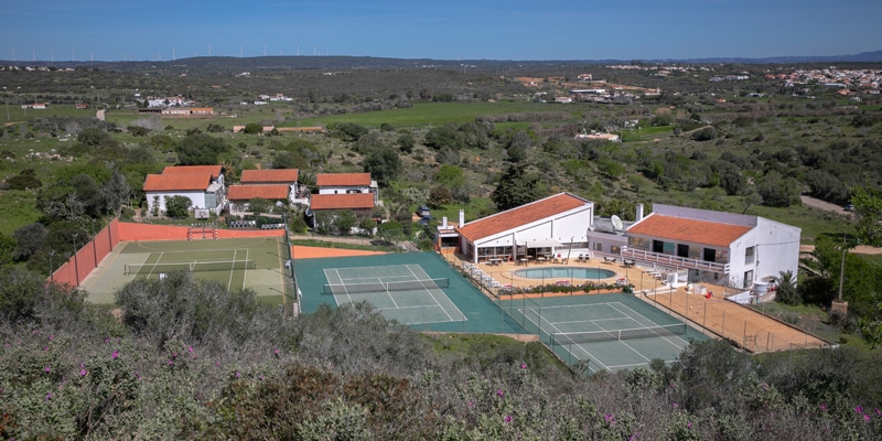 Aerial view of the Burgau Sports Centre