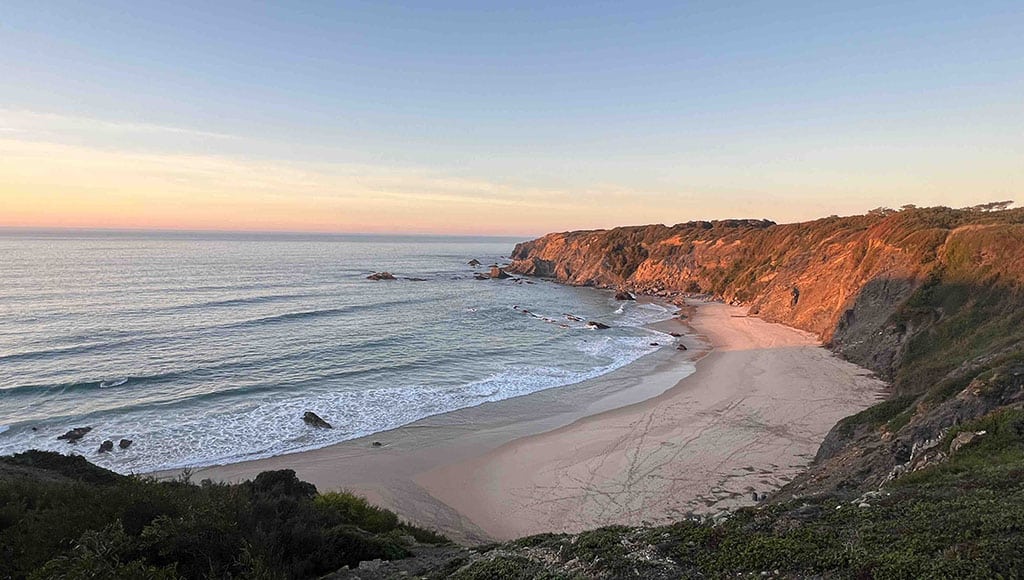 One of our favourite beaches on the SW Alentejo coast for a St Martin’s summer dip