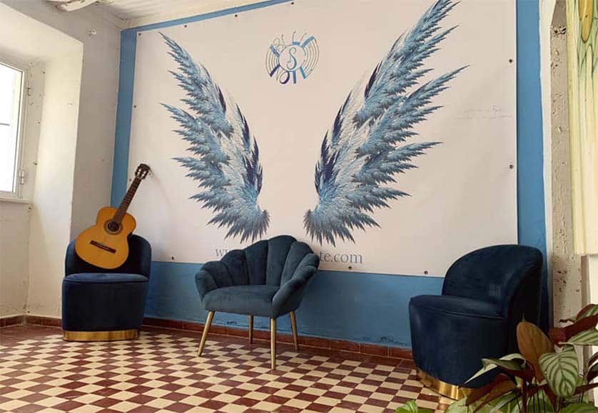 Blue Blues Note living room