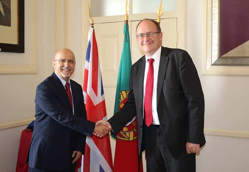 Loulé Mayor Vítor Aleixo and Chris Sainty, British Ambassador to Portugal